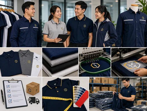 Seragam Kerja Perusahaan: Checklist Memilih Vendor dan Spesifikasi — Seragam kerja yang tepat tidak hanya soal desain dan harga. Procurement perlu mengevaluasi bahan, teknik aplikasi log…